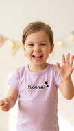 Gepersonaliseerd kinder t-shirt met naam en sterren - jongens & meisjes