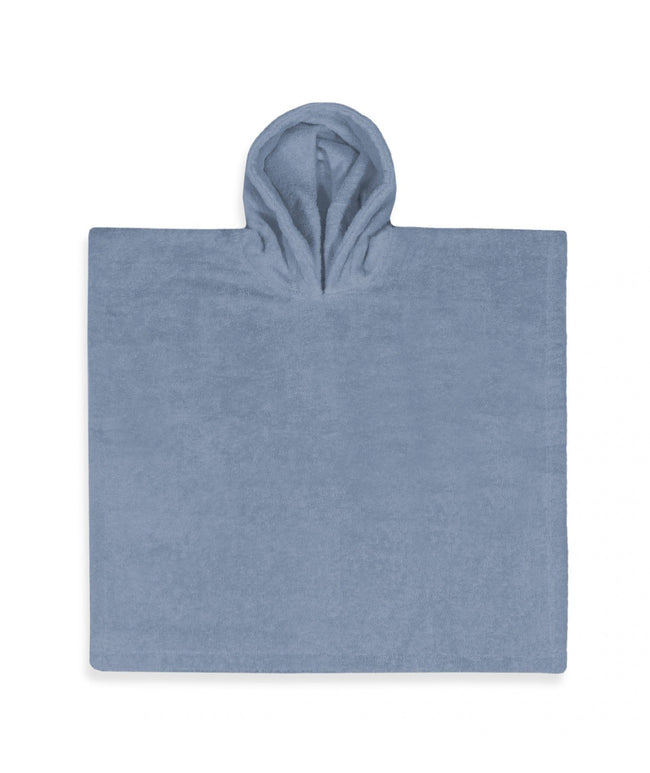 Gepersonaliseerde badstof poncho met naam – 100% Katoen kinderponcho (55x55 cm)
