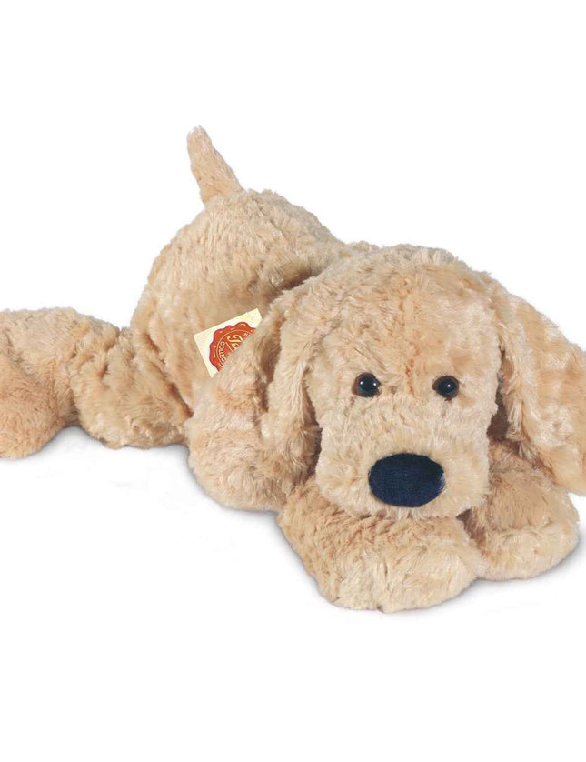 Grote pluche puppy knuffel met naam geborduurd – Luxe hond XL (40 cm)