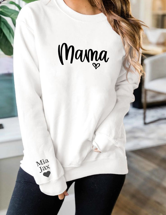 Gepersonaliseerde mama trui | Mama love heart