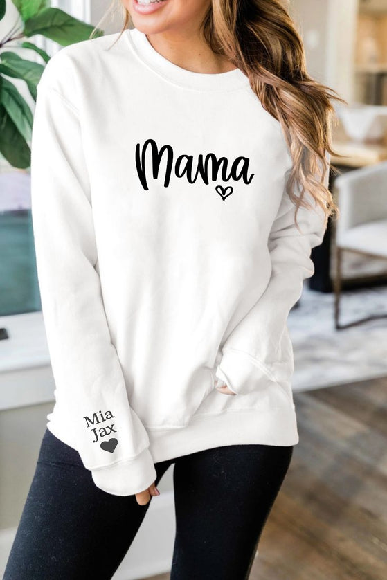 Gepersonaliseerde mama trui | Mama love heart