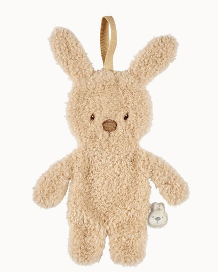 Gepersonaliseerde speendoekje - teddy konijn - geborduurd