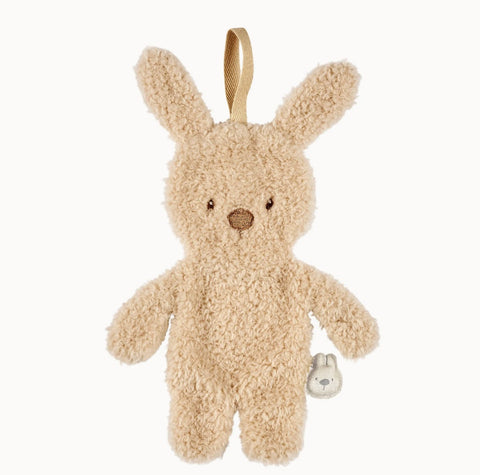Gepersonaliseerde speendoekje - teddy konijn - geborduurd