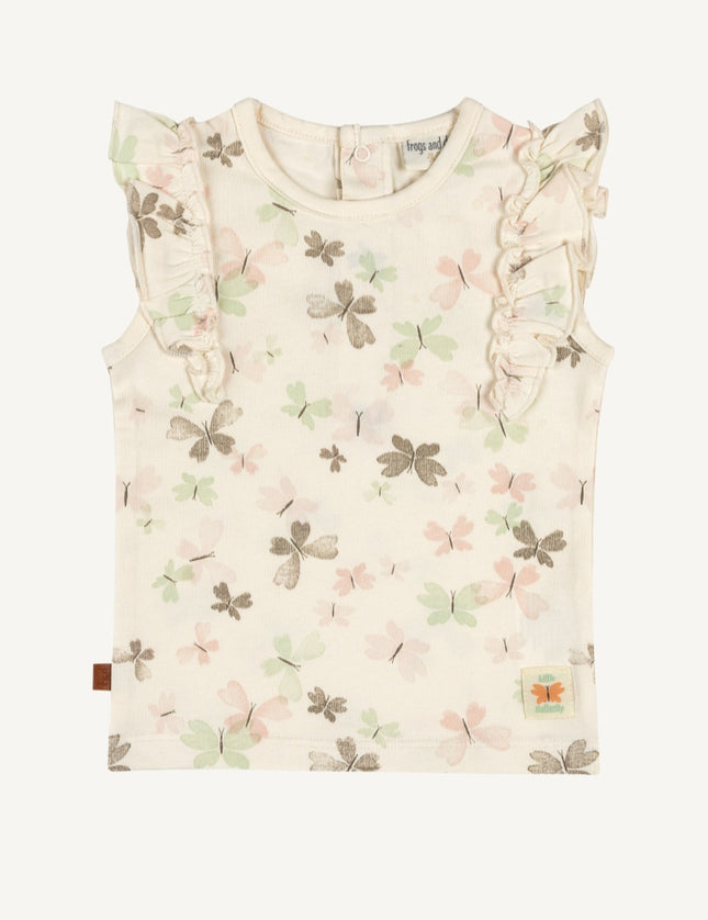 Ruffle t-shirt butterflies