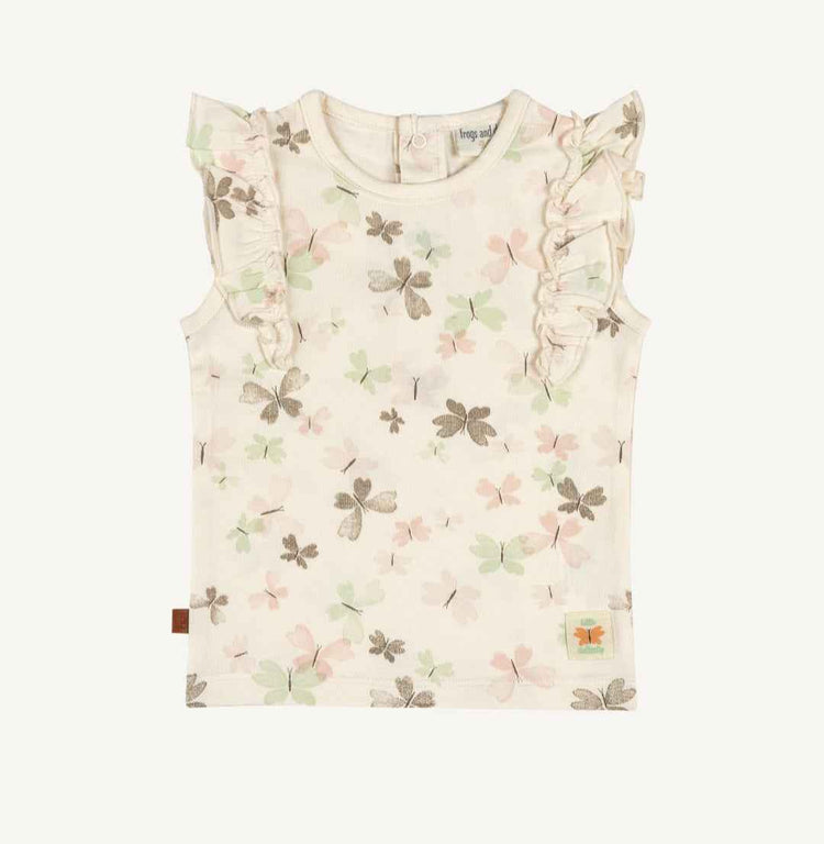 Ruffle t-shirt butterflies