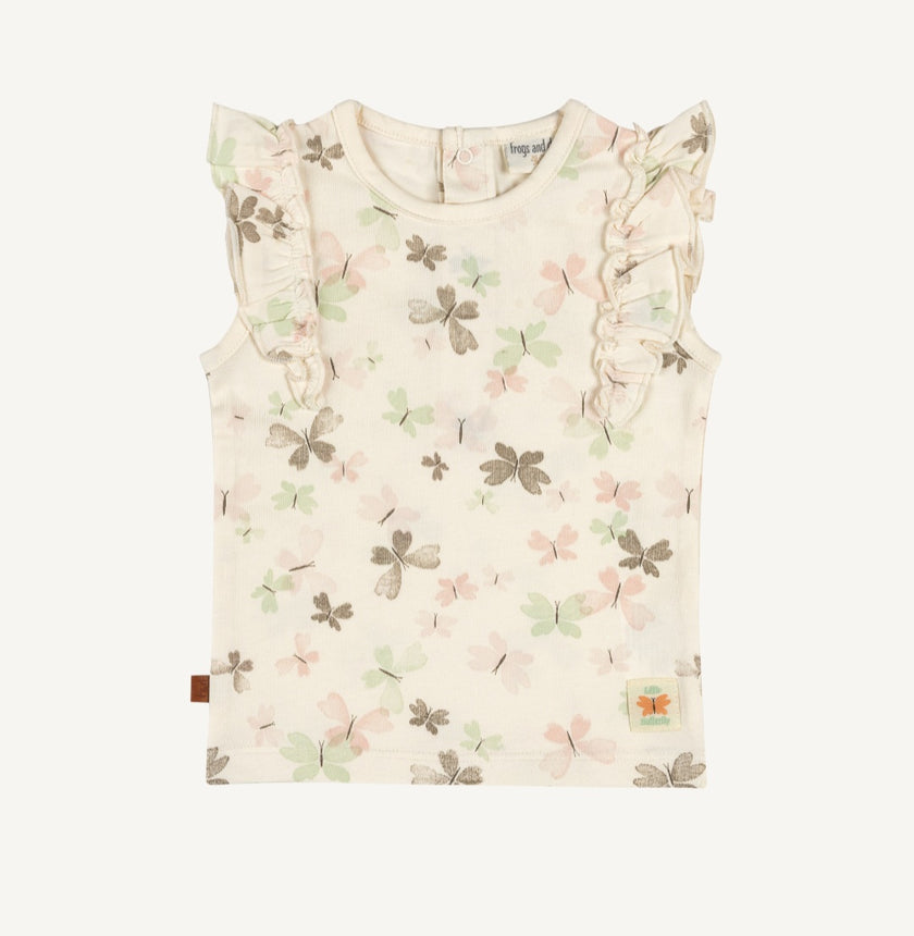 Ruffle t-shirt butterflies