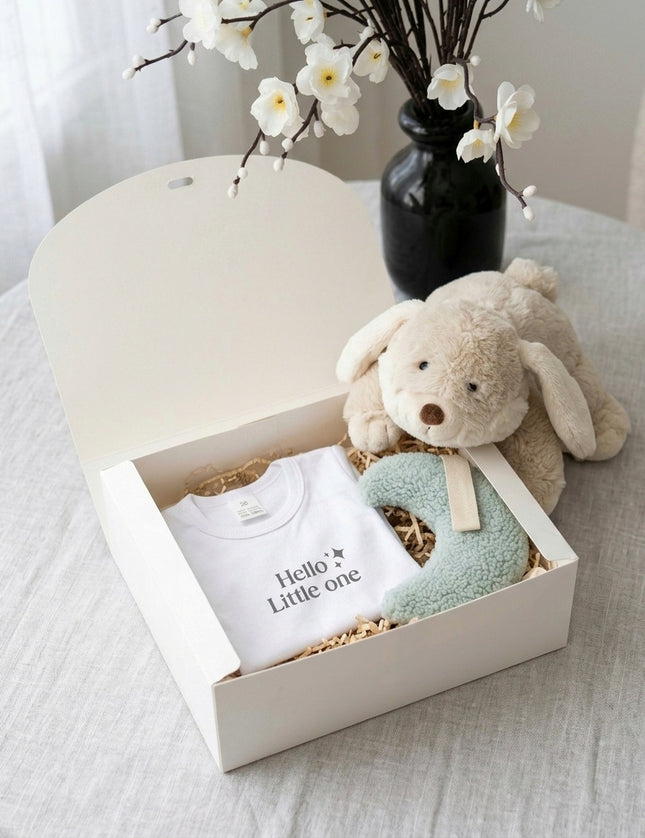 Luxe kraamcadeau giftbox  - baby set 3-delig