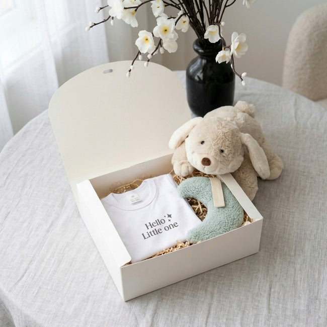 Luxe kraamcadeau giftbox  - baby set 3-delig