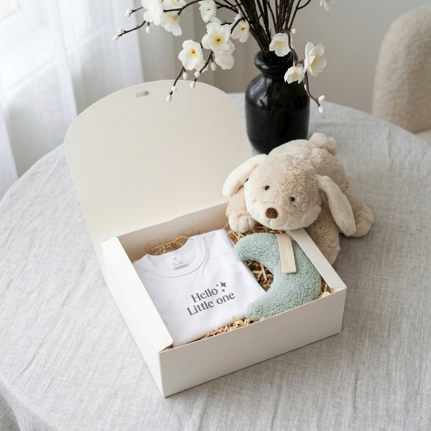 Luxe kraamcadeau giftbox  - baby set 3-delig