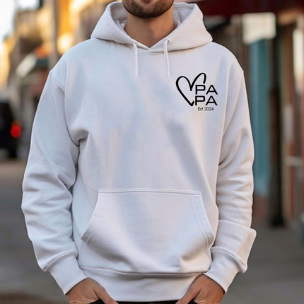 Gepersonaliseerde papa trui | Papa est. Met 3d puff