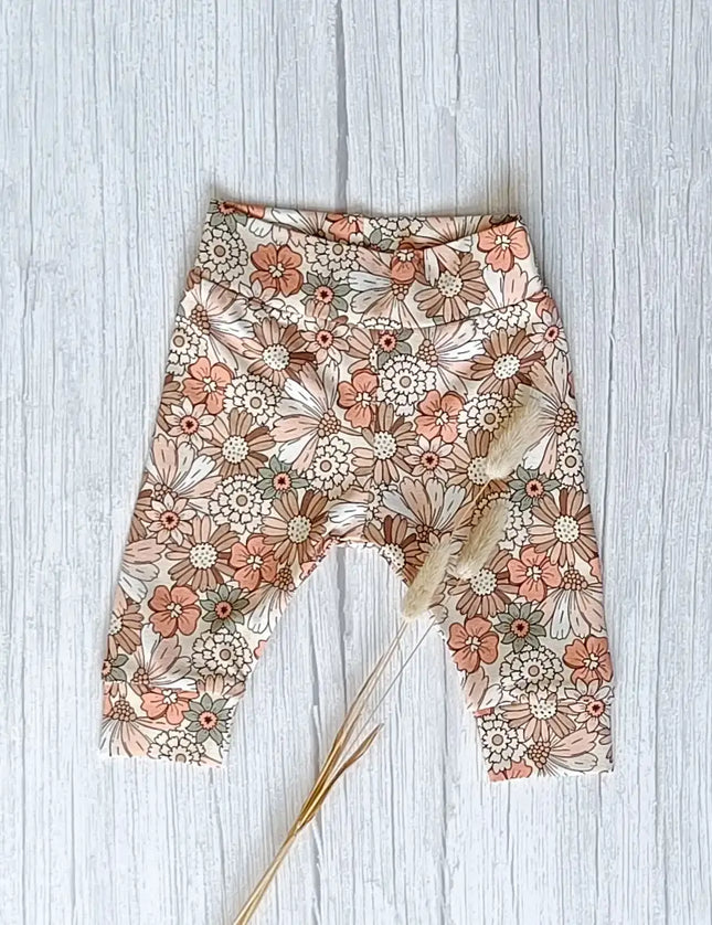 Cuffed legging met bloemenprint