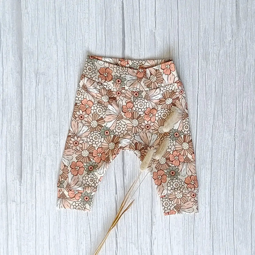 Cuffed legging met bloemenprint