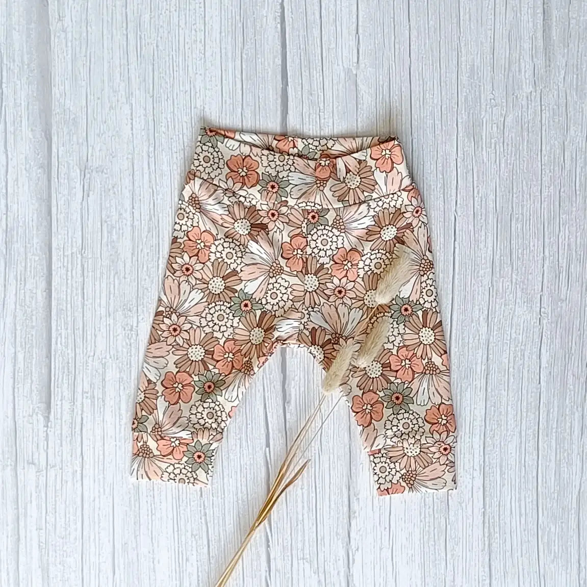 Cuffed legging met bloemenprint
