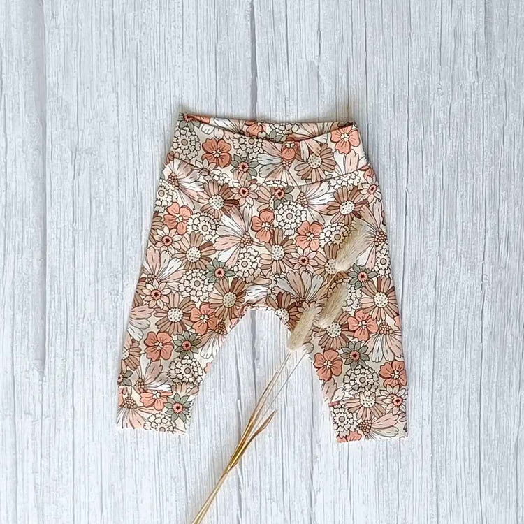 Cuffed legging met bloemenprint