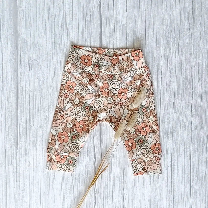 Cuffed legging met bloemenprint