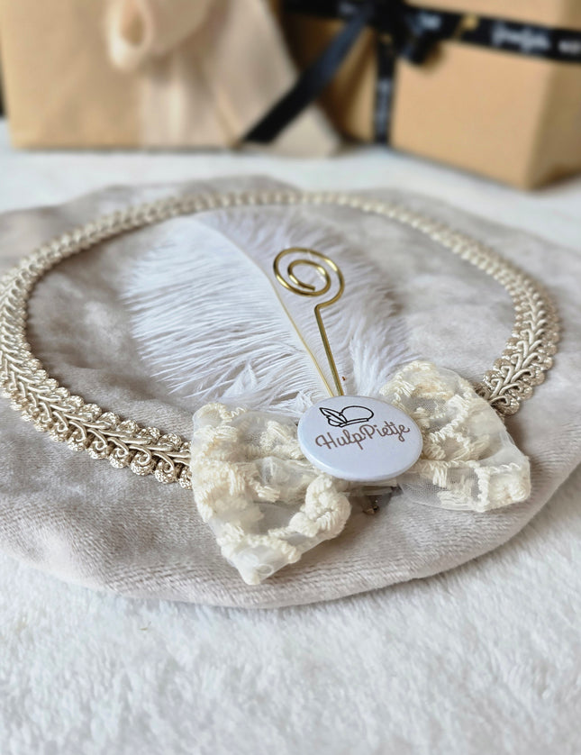 Pietenmuts hulppietje | Beige velvet