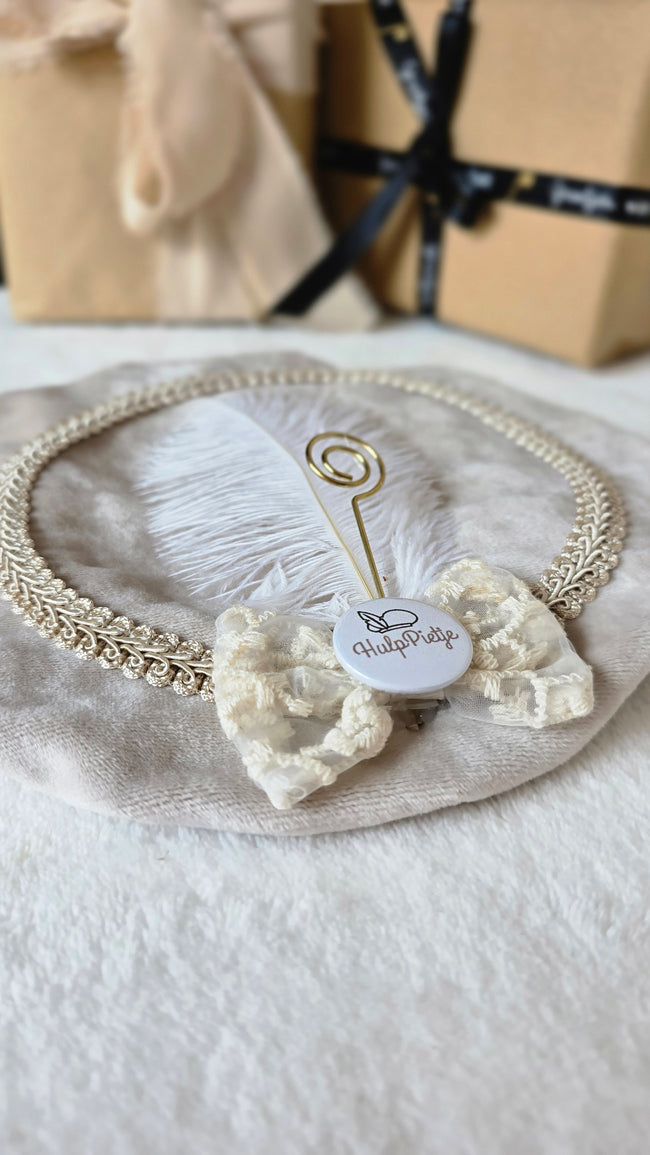 Pietenmuts hulppietje | Beige velvet