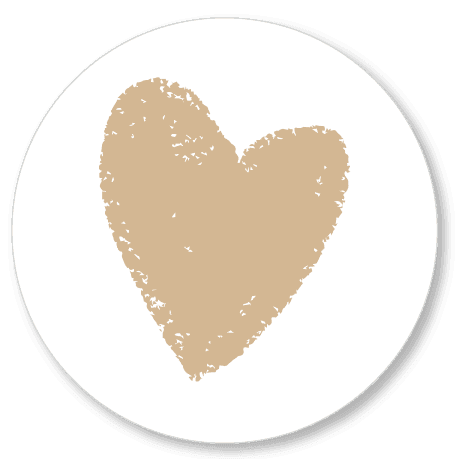 Muurcirkels | hart | 15 cm