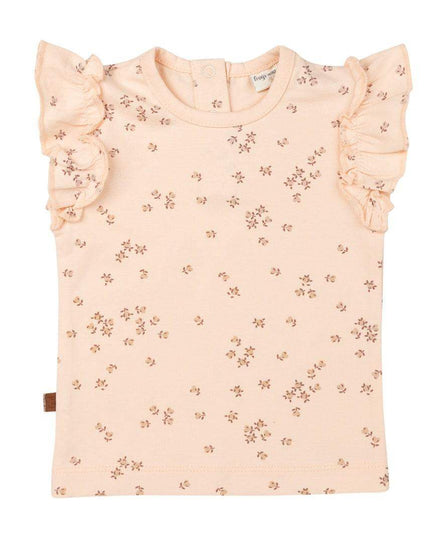 Shortsleeve flower ruffle