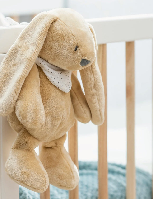 Sleepy nachtlampje knuffelkonijn met naam geborduurd – Met witte ruis, slaapliedjes & huildetectie