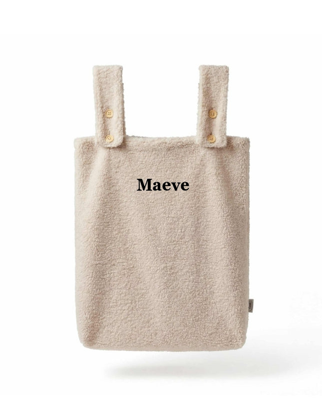 Gepersonaliseerde box zak- teddy beige