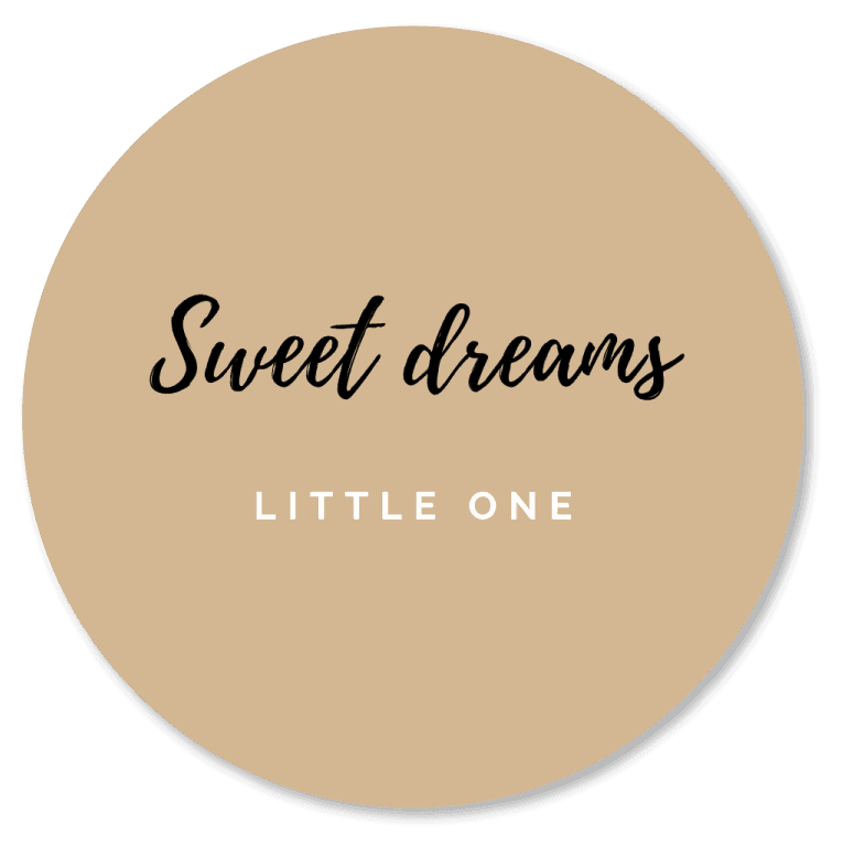 Muurcirkels |  Sweet Dreams little one | 25 cm