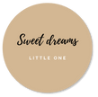 Muurcirkels |  Sweet Dreams little one | 25 cm