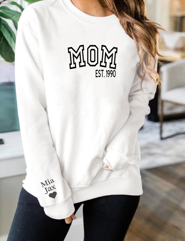 Gepersonaliseerde mama trui | Mom est.
