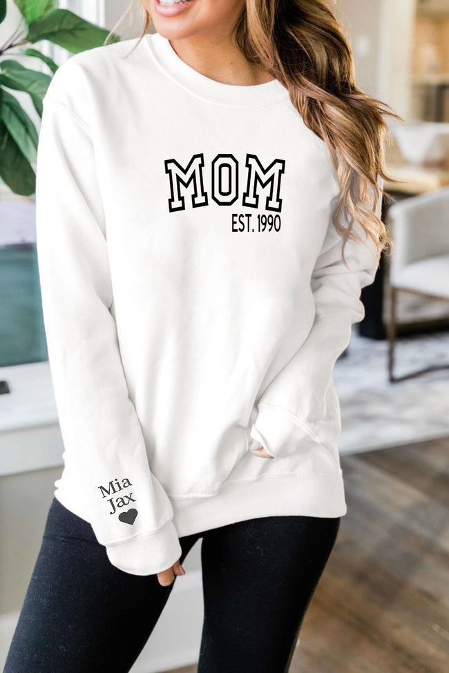 Gepersonaliseerde mama trui | Mom est.