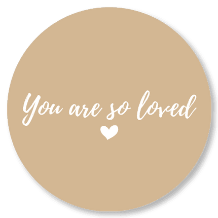 Muurcirkels | you are so loved | 25 cm