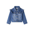 Denim jacket ruffle
