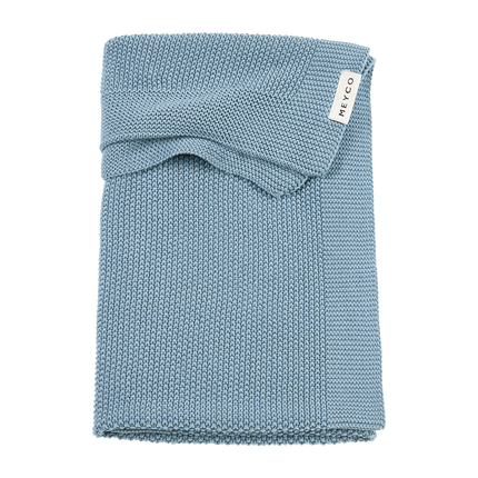Deken mini reliëf jeans blue - geborduurd