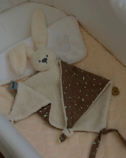 Maxi Knuffeldoekje Doudou Konijn - Teddy glow in the dark