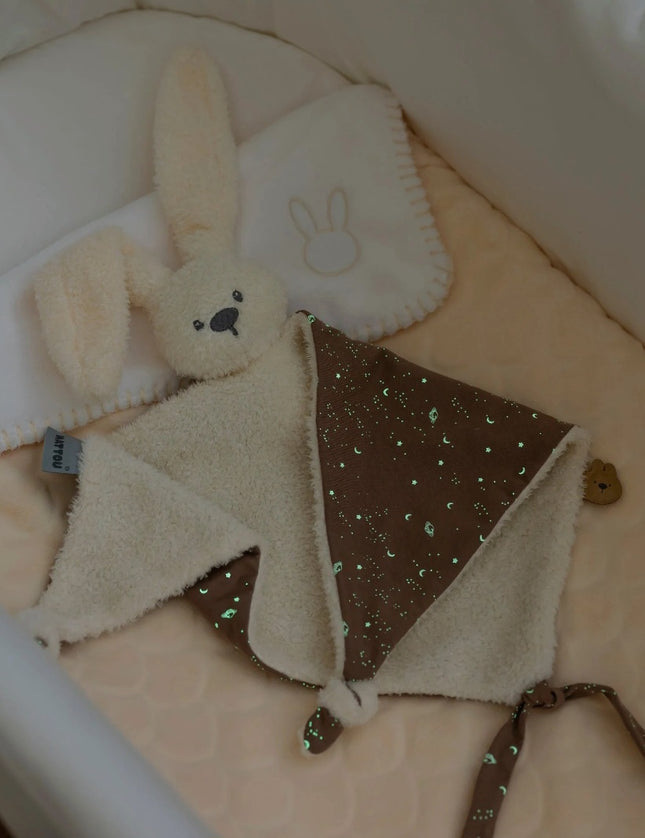 Maxi Knuffeldoekje Doudou Konijn - Teddy glow in the dark