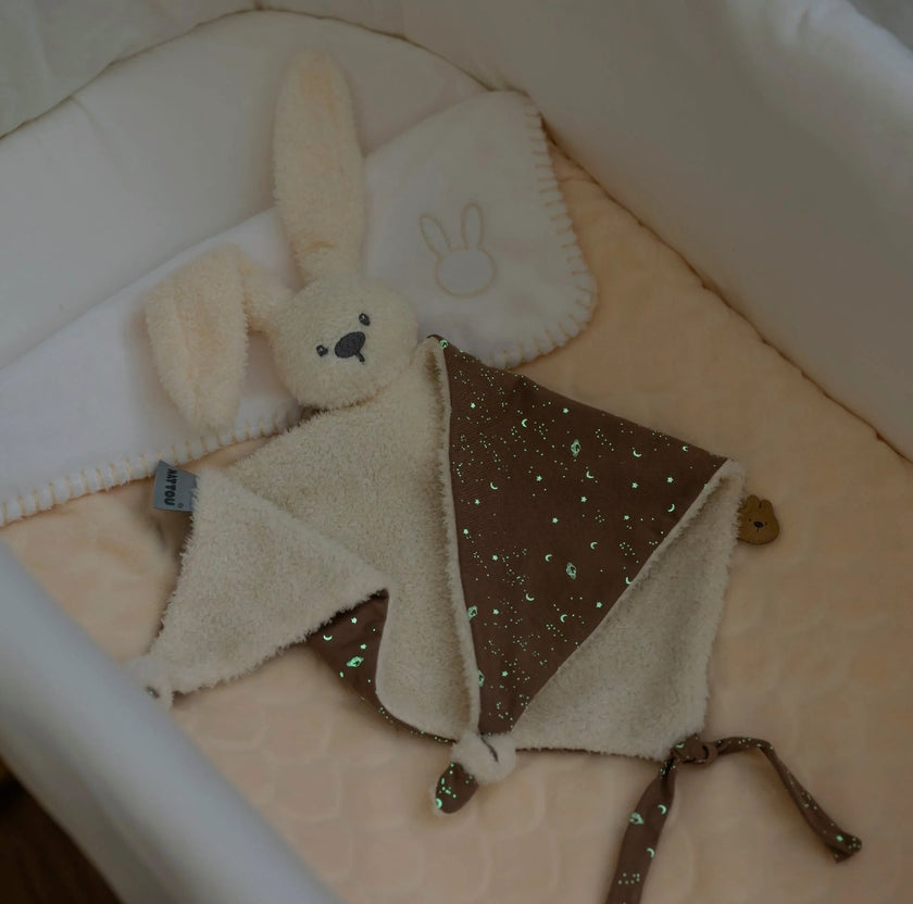 Maxi Knuffeldoekje Doudou Konijn - Teddy glow in the dark
