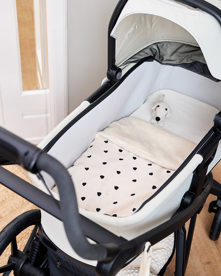 Gepersonaliseerde deken - hydrofiel met badstof Sweet Heart Soft sand