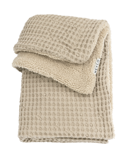 Gepersonaliseerde deken - Waffle Teddy Sand