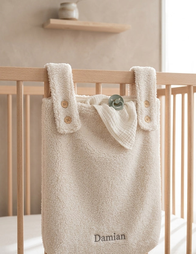 Gepersonaliseerde box zak- teddy beige