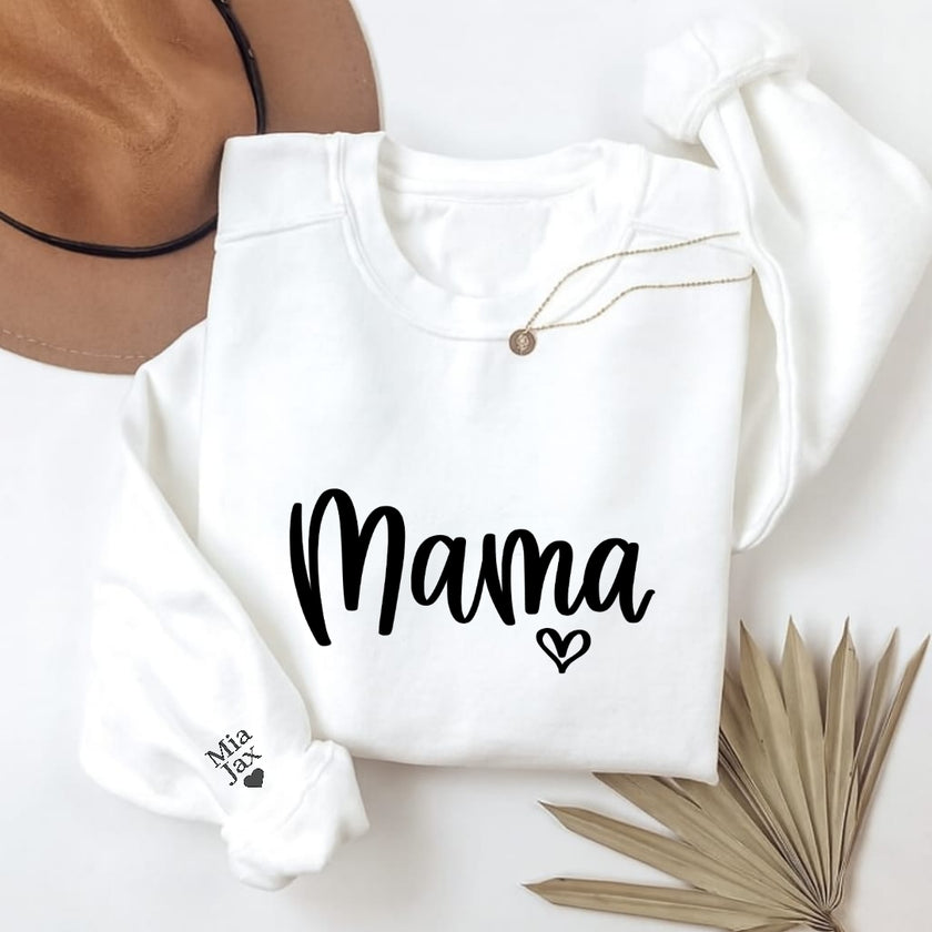 Gepersonaliseerde mama trui | Mama love heart