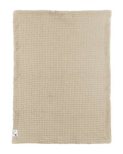 Gepersonaliseerde deken - Waffle Teddy Sand