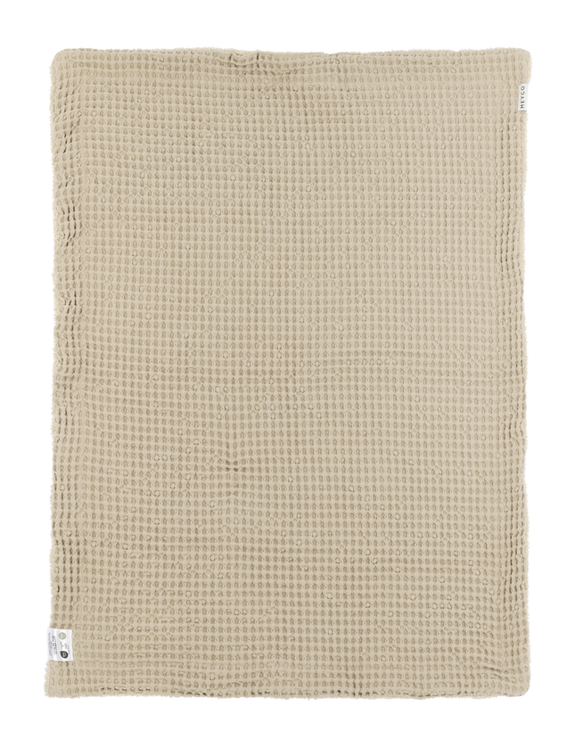Gepersonaliseerde deken - Waffle Teddy Sand