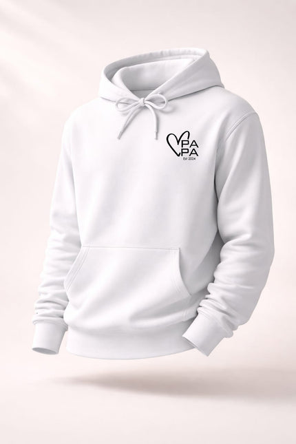 Gepersonaliseerde papa trui | Papa est. Met 3d puff