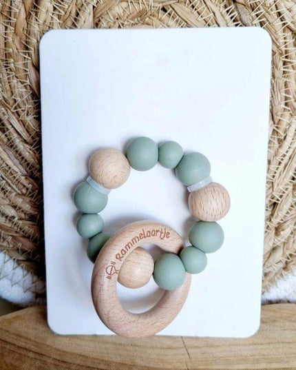 Bijtring met siliconen kralen - Twinnies babyshop